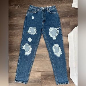 bdg medium wash ripped jeans